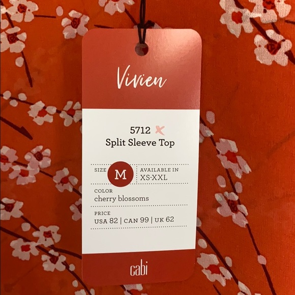 Cabi Split Sleeve Top Size M - Picture 5 of 7